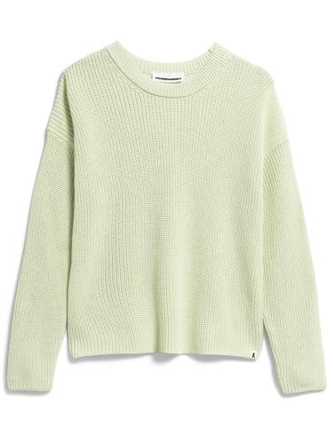 ARMEDANGELS NURIAAS - Damen L Pastel Green Strick Pullover Rundhalsausschnitt Loose Fit von ARMEDANGELS