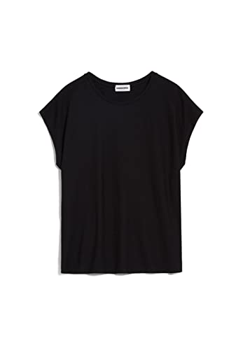 ARMEDANGELS ONELIAA - Damen S Black Shirts T-Shirt Rundhalsausschnitt Loose Fit von ARMEDANGELS