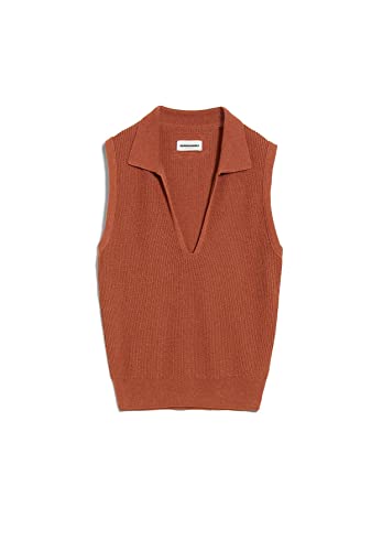 ARMEDANGELS ROBERTAA LINO - Damen L Brick Strick Top V-Ausschnitt Relaxed Fit von ARMEDANGELS