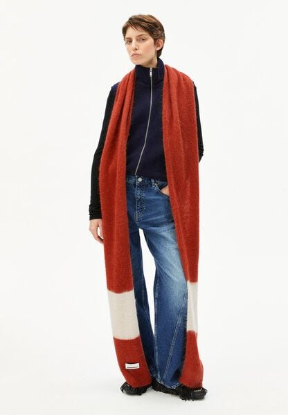 ARMEDANGELS SAABE STRIPED UN-WASTED Unisex Schal aus Alpaca-Woll Mix von ARMEDANGELS