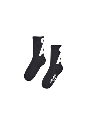 ARMEDANGELS Unisex Socken aus Bio-Baumwolle SAAMUS SHORT Black-white von ARMEDANGELS