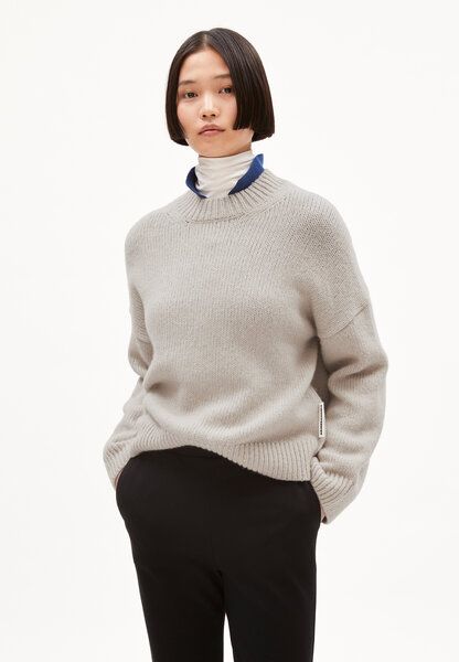 ARMEDANGELS SADNAA SOLID - Damen Pullover Oversized Fit aus Merinowoll Mix von ARMEDANGELS