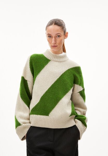 ARMEDANGELS SADNAA STRIPES - Damen Pullover Oversized Fit aus Merinowoll Mix von ARMEDANGELS