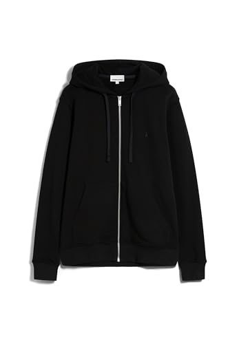 ARMEDANGELS Herren Sweatjacke aus Bio-Baumwoll Mix SAROMIAAN Comfort Regular Fit Black von ARMEDANGELS