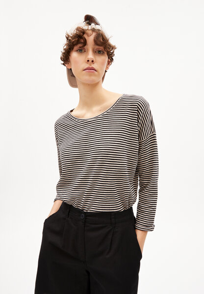 ARMEDANGELS SIANAA LOVELY STRIPES - Damen Longsleeve Oversized Fit aus Bio-Baumwolle von ARMEDANGELS