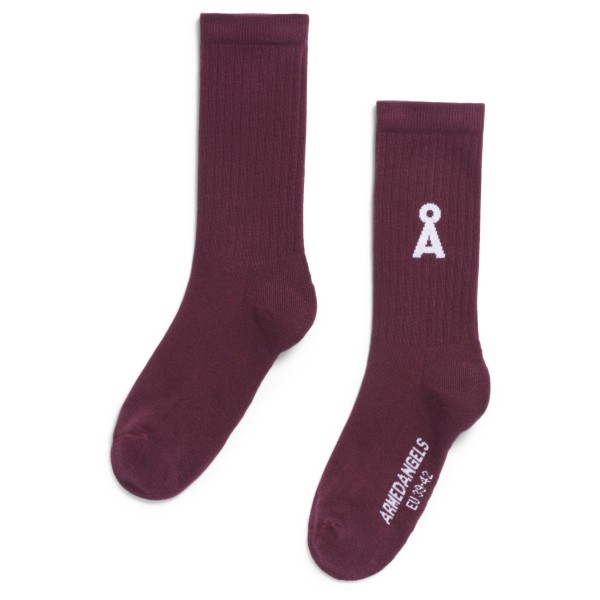 ARMEDANGELS - Saamus Bold - Multifunktionssocken Gr 43-46 lila/rot von ARMEDANGELS