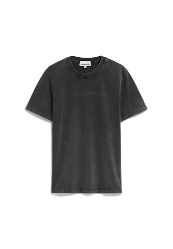 ARMEDANGELS Herren Heavyweight T-Shirt Relaxed Fit aus Bio-Baumwolle TAALU GMT DYE Relaxed Fit Black Washed von ARMEDANGELS