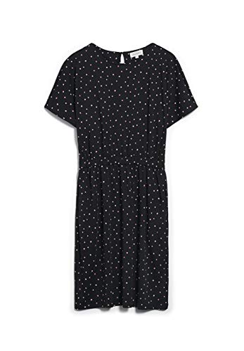 ARMEDANGELS TADINAA Watery DOTS - Damen Jerseykleid aus Tencel™ Lyocell Mix M Black Kleider Jersey Loose fit von ARMEDANGELS