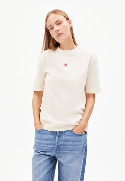ARMEDANGELS TARJAA BACK FLOWAA - Damen Heavyweight T-Shirt aus recyceltem Baumwoll Mix von ARMEDANGELS