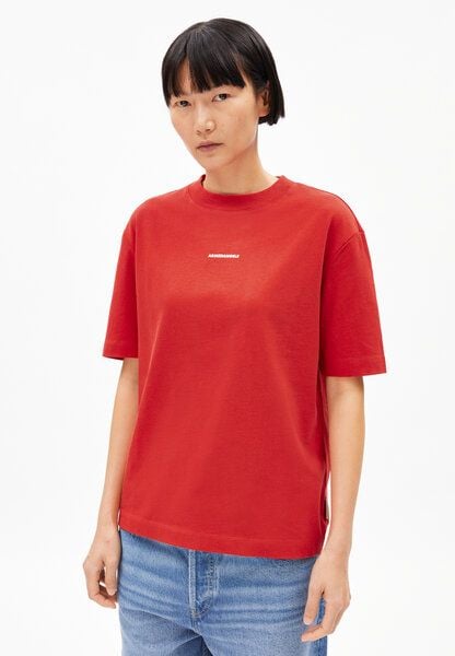 ARMEDANGELS TARJAA WORD ICONIC Å - Damen Heavyweight T-Shirt aus recyceltem Baumwoll Mix von ARMEDANGELS