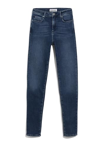 ARMEDANGELS TILLAA - Damen Skinny Fit Mid Waist Denim aus Bio-Baumwoll Mix 25/30 Stone Wash Denims / 5 Pockets Skinny Skinny Fit von ARMEDANGELS