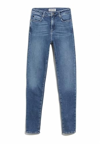 ARMEDANGELS TILLAA - Damen Skinny Fit Mid Waist Denim aus Bio-Baumwoll Mix 31/30 Stone Wash Denims / 5 Pockets Skinny Skinny Fit von ARMEDANGELS