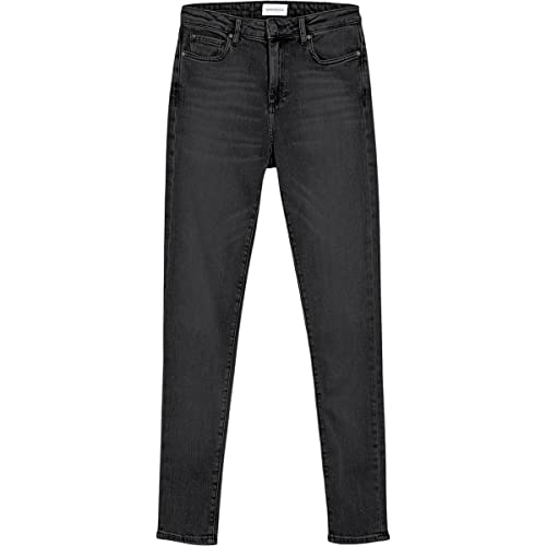 ARMEDANGELS TILLAA X Stretch - Damen Skinny Fit Mid Waist aus Bio-Baumwoll Mix 25/28 Coal Mine Denims / 5 Pockets Skinny Skinny Fit von ARMEDANGELS