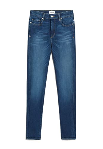 ARMEDANGELS TILLAA X Stretch - Damen Skinny Fit Mid Waist aus Bio-Baumwoll Mix 26/30 Iris Blue Denims / 5 Pockets Skinny Skinny Fit von ARMEDANGELS