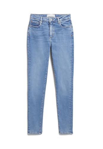 ARMEDANGELS Damen Skinny Jeans Mid Waist Bio-Baumwoll Mix X-Stretch TILLAA Skinny Fit Sky Blue von ARMEDANGELS