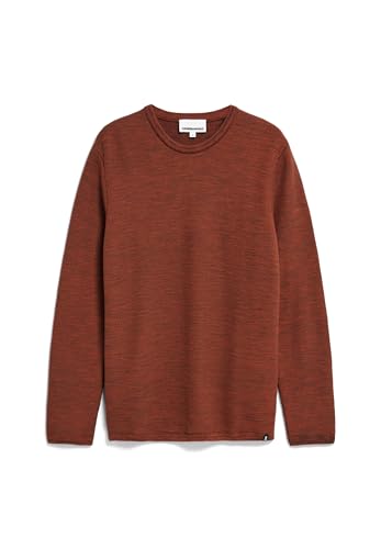 ARMEDANGELS Herren Pullover aus Bio-Baumwolle TOLAA Regular Fit Dark Amber-Earth von ARMEDANGELS