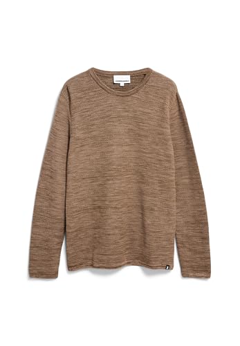 ARMEDANGELS Herren Pullover aus Bio-Baumwolle TOLAA Regular Fit L Dried Moss-Cinnamon Dust von ARMEDANGELS