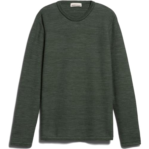 ARMEDANGELS TOLAA - Herren L Boreal Green - Green Spruce Strick Pullover Rundhalsausschnitt Regular Fit von ARMEDANGELS