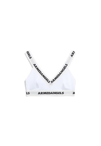 ARMEDANGELS Damen Triangle Bralette aus Bio-Baumwoll Mix TYRONAA Fitted Blanc von ARMEDANGELS