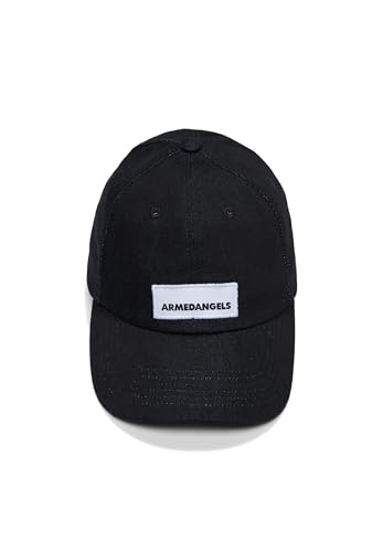 ARMEDANGELS Unisex Kappe aus Bio-Baumwoll Mix YENAAS DENIM Rinse Black ONE SIZE von ARMEDANGELS