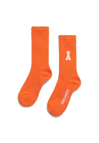 ARMEDANGELS Unisex Socken aus Bio-Baumwoll Mix SAAMUS BOLD Sunset Orange von ARMEDANGELS