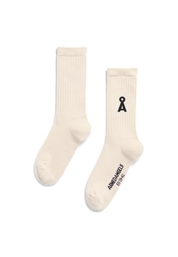 ARMEDANGELS Unisex Socken aus Bio-Baumwolle SAAMUS BOLD Oatmilk-black von ARMEDANGELS