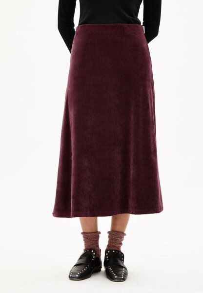 ARMEDANGELS VOLAGAA VELVET - Damen Jerseyrock aus Bio-Baumwoll Mix von ARMEDANGELS