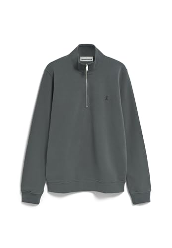 ARMEDANGELS Herren Sweatshirt aus Bio-Baumwoll Mix WAARLO Comfort Regular Fit Space Steel von ARMEDANGELS