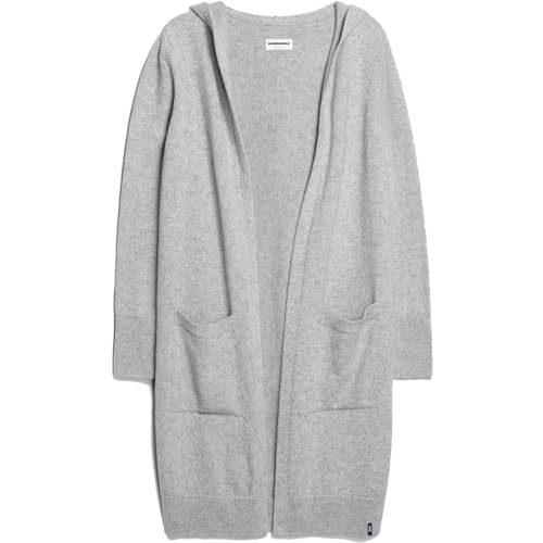 ARMEDANGELS WARMAA - Damen L Light Grey Melange Strick Cardigan Relaxed Fit von ARMEDANGELS