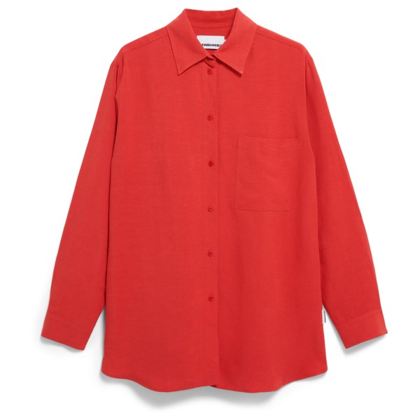 ARMEDANGELS - Women's Maalgaa Lino - Bluse Gr L rot von ARMEDANGELS