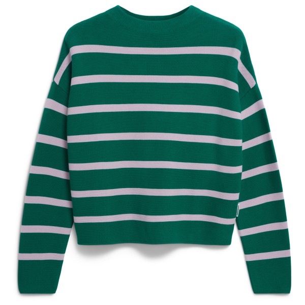 ARMEDANGELS - Women's Merinaa Stripes - Pullover Gr S grün von ARMEDANGELS