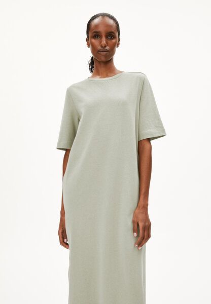 ARMEDANGELS XELINAA JERSEY MIDI DRESS - Damen Heavyweight Jerseykleid aus recyceltem Baumwoll Mix von ARMEDANGELS