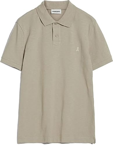 ARMEDANGELS FIBRAAS - Herren XL Sand Stone Shirts Polo Rundhalsausschnitt Regular Fit von ARMEDANGELS