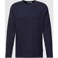 Armedangels Longsleeve mit Strukturmuster in Marine, Größe L von ARMEDANGELS