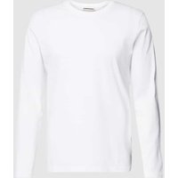 Armedangels Longsleeve mit geripptem Rundhalsausschnitt Modell 'JAANONO' in Weiss, Größe XL von ARMEDANGELS