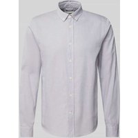 Armedangels Regular Fit Freizeithemd mit Button-Down-Kragen Modell 'QUAASA' in Mittelgrau, Größe S von ARMEDANGELS