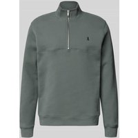 Armedangels Regular Fit Troyer aus reiner Baumwolle 'WAARLO FLEECE' in Mittelgrau, Größe XXL von ARMEDANGELS