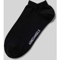 Armedangels Sneakersocken mit Label-Print Modell 'SAALVO' in Black, Größe 35/38 von ARMEDANGELS