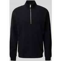 Armedangels Sweatshirt mit Label-Stitching Modell 'WAARLO' in Black, Größe L von ARMEDANGELS
