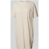 Armedangels T-Shirt-Kleid mit Streifenmuster Modell 'CHAARA LOVELY STRIPES' in Offwhite, Größe M von ARMEDANGELS