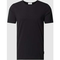 Armedangels T-Shirt in unifarbenem Design Modell 'AAMON BRUSHED' in Black, Größe M von ARMEDANGELS