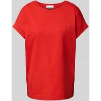 Armedangels T-Shirt mit Label-Stitching Modell 'IDAARA' in Rot, Größe S von ARMEDANGELS