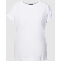 Armedangels T-Shirt mit geripptem Rundhalsausschnitt Modell 'IDAARA' in Weiss, Größe M von ARMEDANGELS