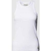 Armedangels Tanktop mit gerippten Abschlüssen Modell 'KANITAA' in Weiss, Größe XXL von ARMEDANGELS