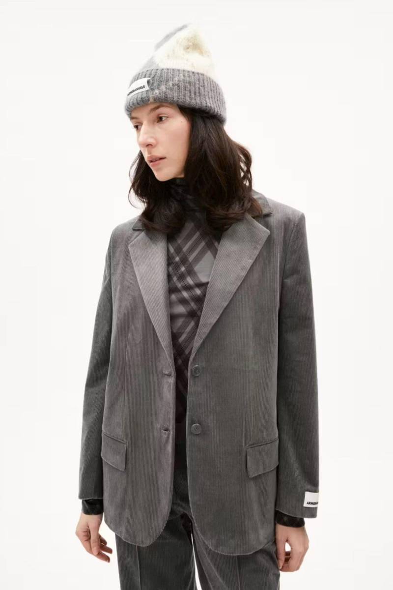 Blazer Benaai Cord Grau von ARMEDANGELS