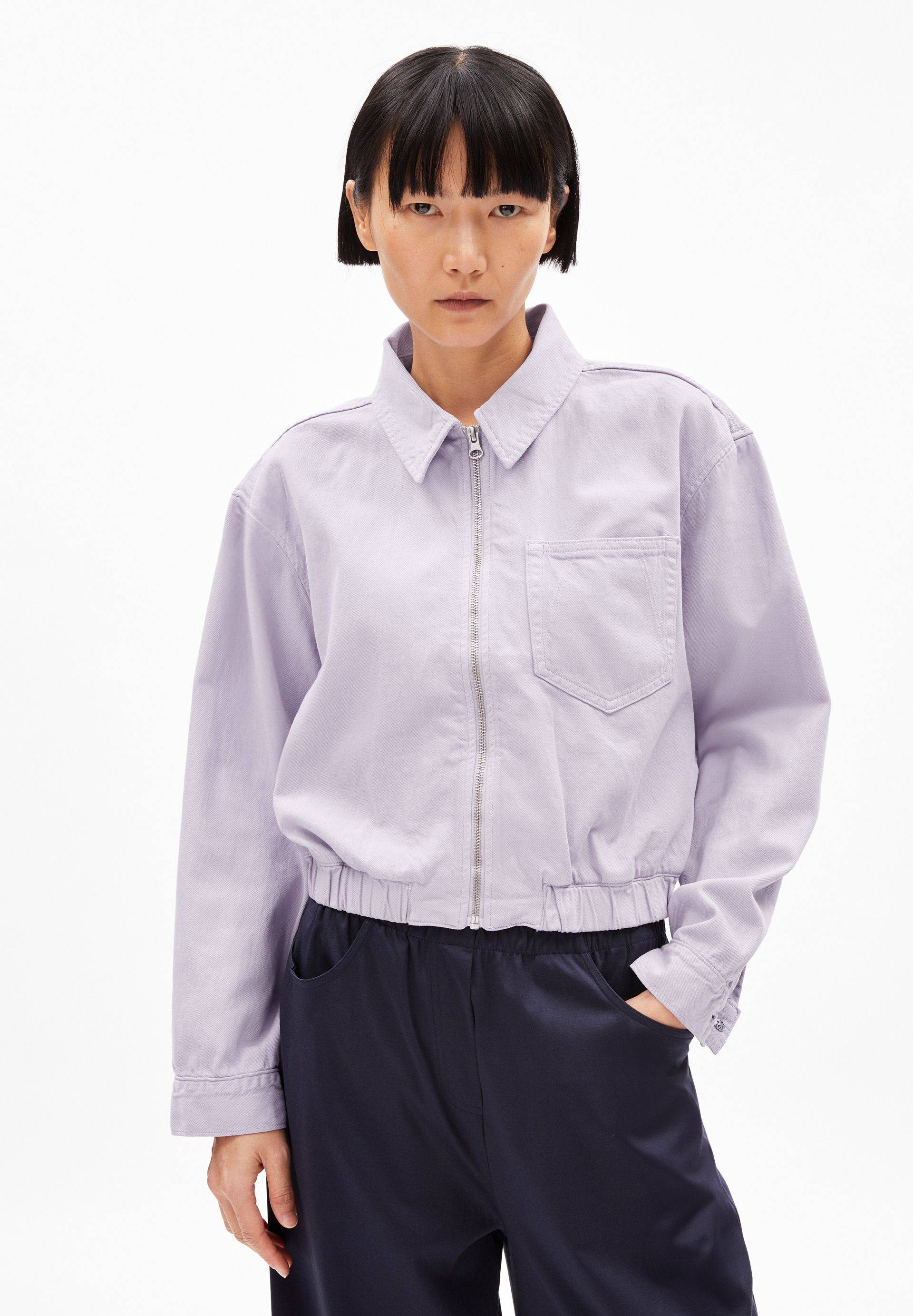 CAARSTA | soft lilac Jeansjacke aus Bio-Baumwoll Mix L von ARMEDANGELS