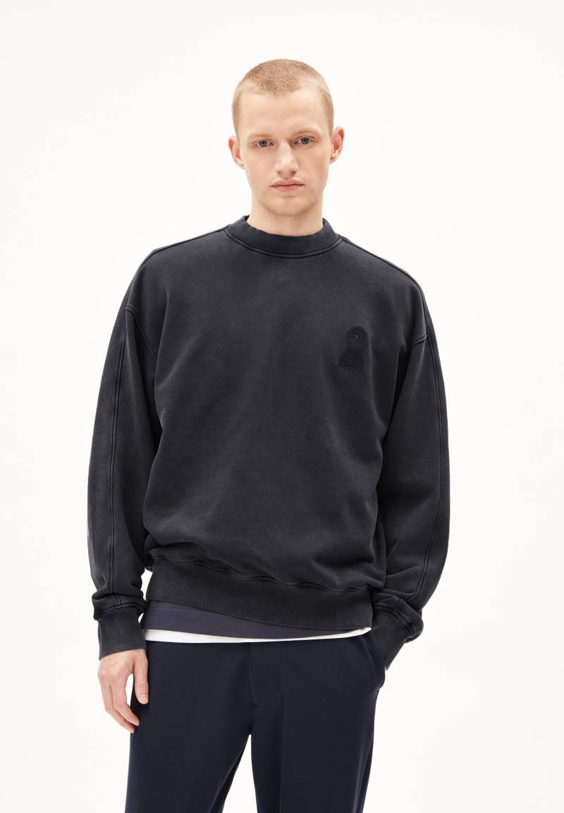 EMAAL CREWNECK GMT DYE | black washed Sweatshirt aus Bio-Baumwolle S von ARMEDANGELS