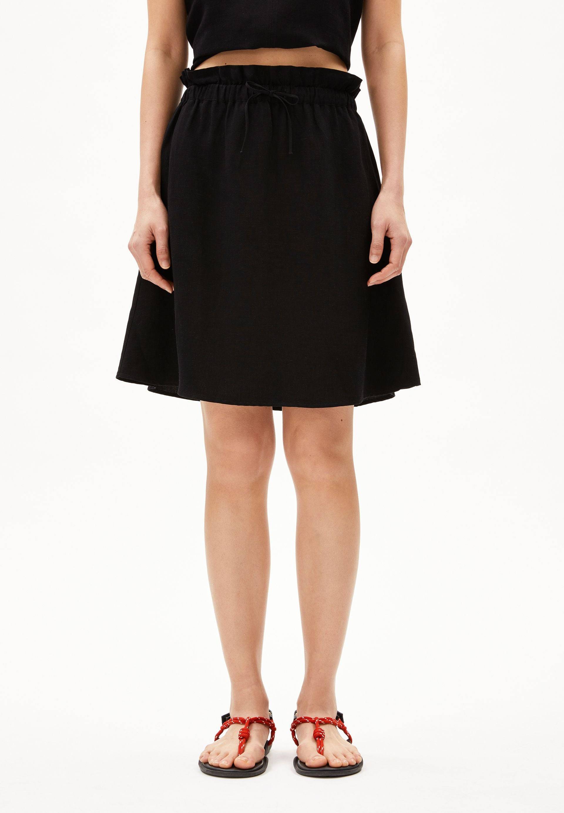 FILIZAA LINO | black Webrock aus Leinen-Mix M von ARMEDANGELS