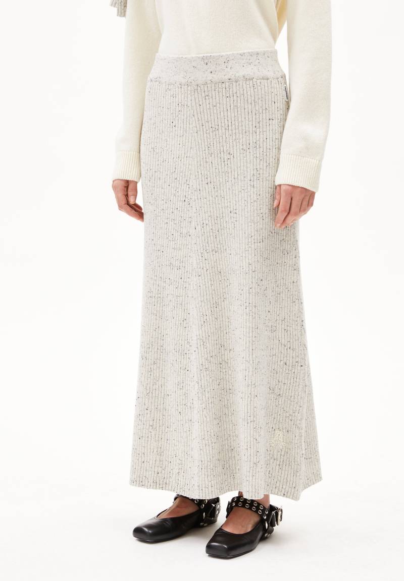 HANAA TWEED | oatmilk-black Strickrock aus recyclem Bio-Woll Mix M HANAA TWEED | oatmilk-black Strickrock aus recyclem Bio-Woll Mix M von ARMEDANGELS