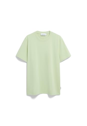 Herren Midweight T-Shirt aus recyceltem Baumwoll Mix MAARKOS Relaxed Fit Green Ash von ARMEDANGELS